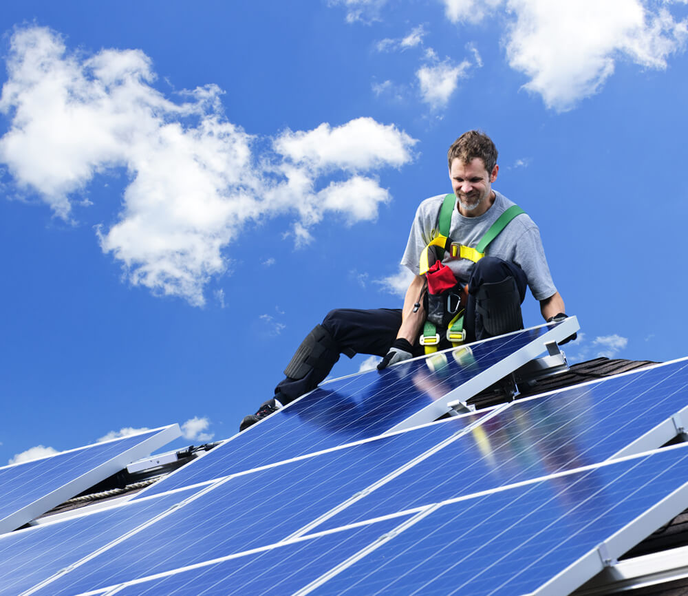 Rooftop solar panels